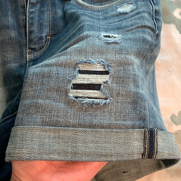 5”• WHBM denim shorts, distressed - Picture 10 of 11